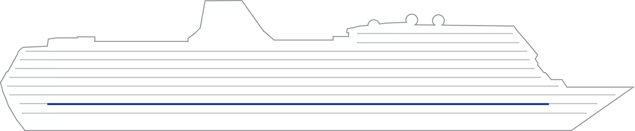 Experience ship outline stateroom XB